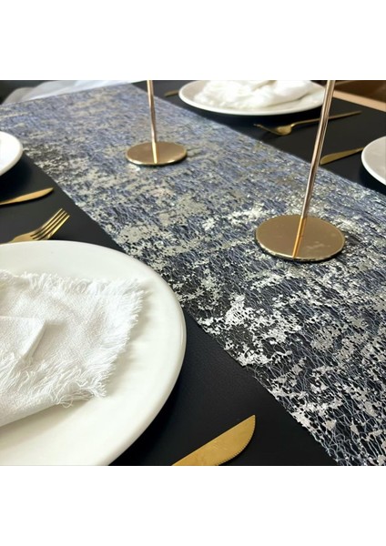 Gümüş Masa Örtüsü Payetli Parıltılı Folyo Metalik Gümüş Ince Örgü Masa Örtüsü Çeşitli Durumlar Için Uygun (Yurt Dışından) modelleri