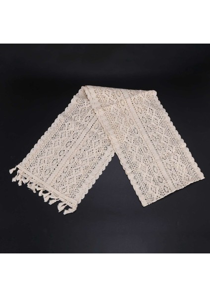 2x Zarif Krok Tığ Işareti Makro Masa Masa Koşucu Rustik Düğün Dekorasyonu ve Çiftlik Masası Dekoru Için Püsküllü (Yurt Dışından) fiyatları