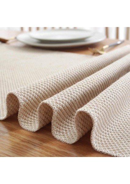 2x Farmhouse Masa Koşucu Vintage Rustik Masa Koşucu Pamuk Örgülü Sehpa Koşucu Bej Dokuma Masa Koşucu (Yurt Dışından) modelleri