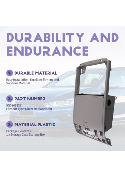 5G0868837 22D868837 Depolama Güneş Gözlüğü Kutusu Güneş Gözlükleri Vw Golf 7 Mk7 cc T-Cross Polo Grey (Yurt Dışından) indirimleri