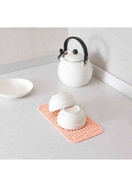 Çoklu Kullanım Için Çanak Kurutma Mat Kolay Temiz Çevre Dostu Isıya Dayanıklı Silikon Paspas Mutfak Sayacı Pembe-A (Yurt Dışından) fiyatları