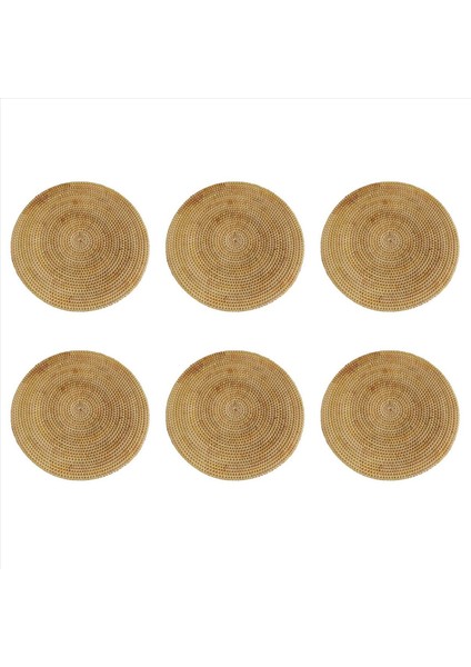 6x El Dokuması Rattan Placemats Yuvarlak Hasır Masa Paspasları Yemek Masası Için Doğal Dokuma Placemats Isıya Dayanıklı Paspaslar (Yurt Dışından) modelleri