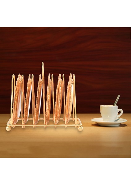 Seri 6 Parça Roller Coaster Creative Drink Coaster Dekoratif Çerçeve Çarpık Olmayan Metal Coaster Masaüstü Ekran Pole Çerçeve Mutfak Sehpa Dekorasyonu (Altın) (Yurt Dışından) fiyatları