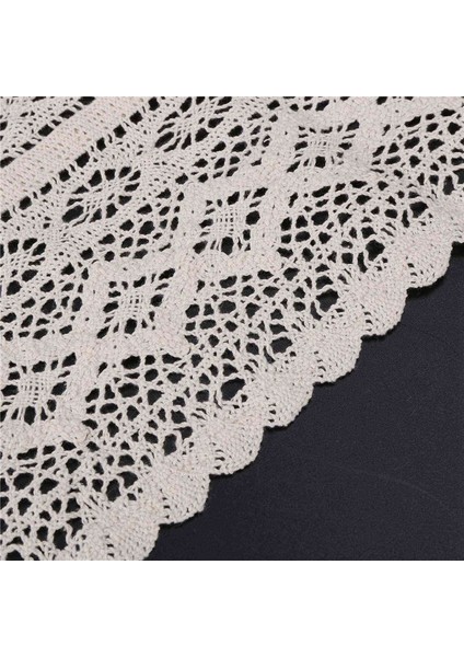 Rustik Düğün Dekorasyonu ve Çiftlik Evi Masa Dekoru Için Püsküllü 3x Zarif Krok Tığ Işareti Masram Masa Koşucu (Yurt Dışından)