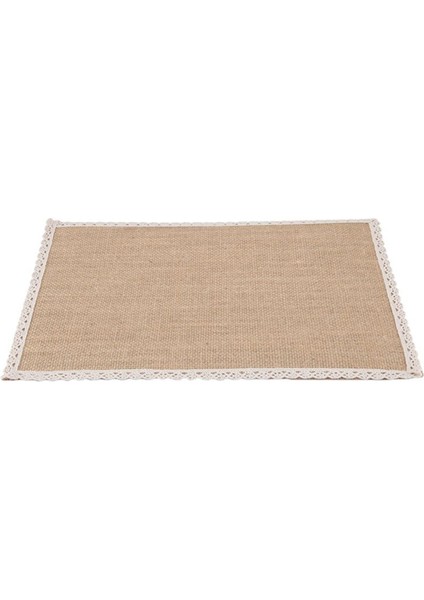 40PCS Keten Masa Paspas Placemat Seti Doğal Jüt Dokuma Sofra Takımı Mat Düğün Dekorasyonu (Yurt Dışından) modelleri