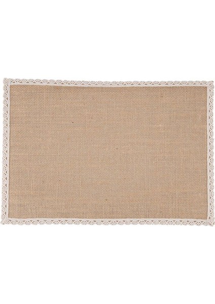 40PCS Keten Masa Paspas Placemat Seti Doğal Jüt Dokuma Sofra Takımı Mat Düğün Dekorasyonu (Yurt Dışından) fırsatları