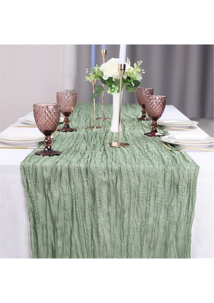 6pack 35X120 Inç Masa Koşucusu Peynir Kumaş Masa Koşucusu Gelin Bebek Duşu Düğün Doğum Günü Dekorasyonu Yeşil (Yurt Dışından) fırsatları