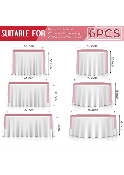 12 Parça Çizgili Masa Koşucusu Düğün Polyester Masa Dekoru Kırmızı Beyaz Çizgili Tasarım Masa Örtüsü Dekor 12 x 108 Inç (Yurt Dışından) modelleri