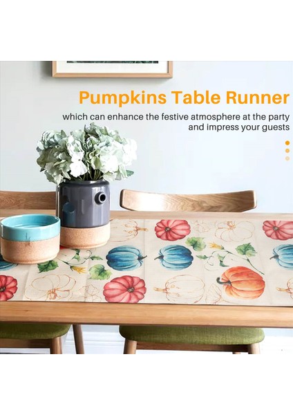 Sonbahar Okaliptüs Bırakan Kabak Masa Koşucu Sonbahar Şükran Günü Mutfak Yemek Masa Dekorasyonu Kapalı B Için (Yurt Dışından) fırsatları