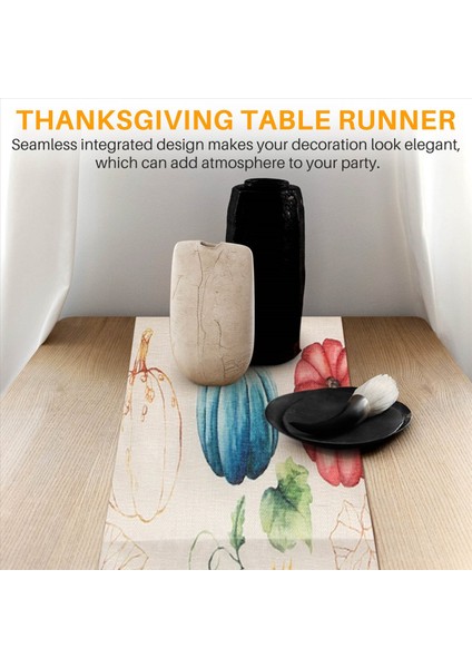 Sonbahar Okaliptüs Bırakan Kabak Masa Koşucu Sonbahar Şükran Günü Mutfak Yemek Masa Dekorasyonu Kapalı B Için (Yurt Dışından) indirimleri