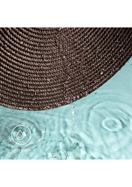 Yuvarlak Örgülü Placemats Set 24 Masa Paspasları Için Yemek Masaları Dokuma Yıkanabilir Kaymaz Yer Paspasları 15 Inç (Kahverengi) (Yurt Dışından) indirimleri