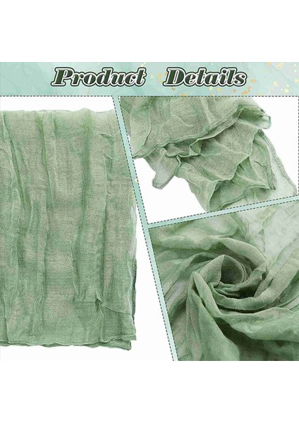 Gezgül Şezlong Peçeteleri Buruşuk Akşam Yemeği Peçeteleri Masa Peçeteleri Dekoratif Kumaş Peçeteler (Yeşil 48 Paket) (Yurt Dışından) indirimleri