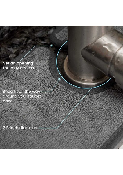 2x Lavabo Sıçrama Koruyucusu Mutfak Için Musluk Emici Paspas Musluk Arkasında Çanak Kurutma Mat Tezgah Için Kurutma Pedleri (Yurt Dışından) indirimleri