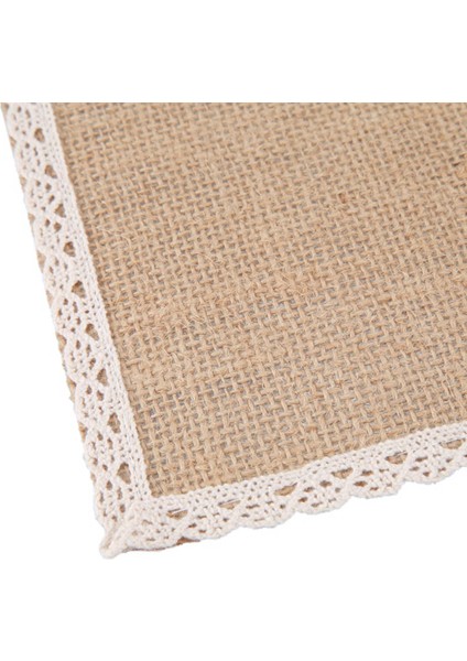24PCS Keten Masa Paspas Placemat Seti Doğal Jüt Dokuma Sofra Takımı Mat Düğün Dekorasyonu (Yurt Dışından) indirimleri