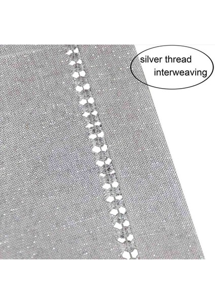 3x El Eşyalı Yemek Masası Koşucu Dresser Eşarpları Gümüş Iplik Içerlikleri (Açık Gri 12 x 72 Masa Koşucuları) (Yurt Dışından) modelleri