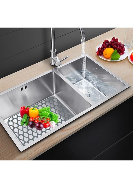 Mutfak Için Silikon Lavabo Koruyucuları Paslanmaz Çelik Porselen Lavabo 3 Adet Için Katlanmayan Kaymaz Lavabo Paspas Izgarası 3 Adet (Yurt Dışından) modelleri