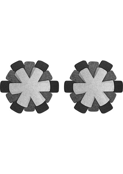 2x Pot ve Pan Koruyucuları 18 Set Istifleme Için Pan Koruyucuları Pot Kesen Pedleri 3 Farklı Boyut ve Renk (Yurt Dışından)