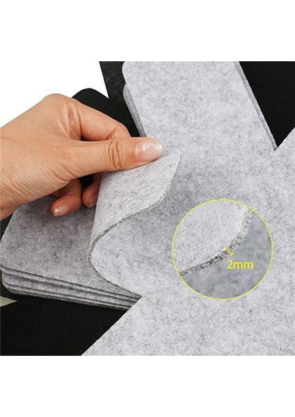 2x Pot ve Pan Koruyucuları 18 Set Istifleme Için Pan Koruyucuları Pot Kesen Pedleri 3 Farklı Boyut ve Renk (Yurt Dışından) fırsatları