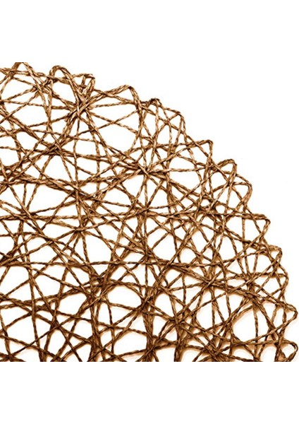 Yuvarlak Kağıt Dokuma Placemats Yemek Parti ve Düğün 36 Adet Için Dekoratif Halat Örgü Yer Paspasları (Yurt Dışından) indirimleri