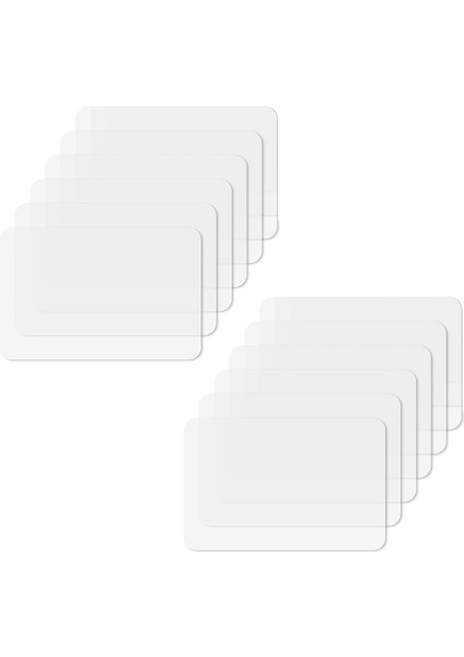 Şeffaf Mutfak Mat Sehpa Mat Masa Koruyucusu Su Geçirmez Placemats Worktop Koruyucu Placemat Set 8 Parçası (Yurt Dışından)