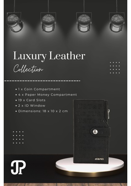 Orijinal Just Polo Collection Lüks Yumuşak Deri Bozuk & Kağıt Para Bölmeli Şık Kartlıklı Cüzdan fiyatları
