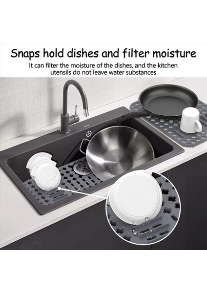 Mutfak Lavabo Koruyucular Mat 2 Paket Mutfak Lavabo Altında Silikon Lavabo Izgarası Paslanmaz Çelik Lavabo Için Lavabo Paspasları (Yurt Dışından) fırsatları