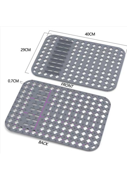 Mutfak Lavabo Koruyucular Mat 2 Paket Mutfak Lavabo Altında Silikon Lavabo Izgarası Paslanmaz Çelik Lavabo Için Lavabo Paspasları (Yurt Dışından) indirimleri