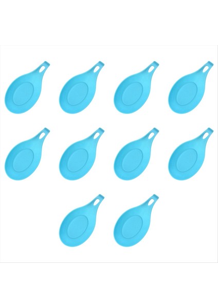 Kaşık Dinlenme Ped Gıda Sınıfı Kaşık Isıya Dayanıklı Mat Cihaz Mutfak Eşyaları Mutfak Yemekleri Mavi (Yurt Dışından)