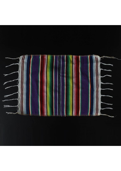 Yer Paspasları ile Meksika Masa Koşucu Meksika Çeşitli Paspaslar 14 x 84 Inç (2 Mor Masa Runner + 16 Placemats) (Yurt Dışından) indirimleri