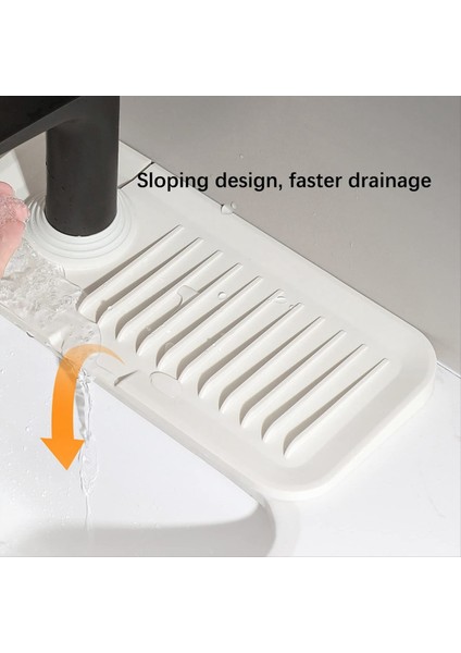 Silikon Lavabo Mat Mat Mutfak Mutfak Sıçrama Koruma Koruma Koruma Koruma Tutucu Mutfak Banyo Sayaç B Için (Yurt Dışından)