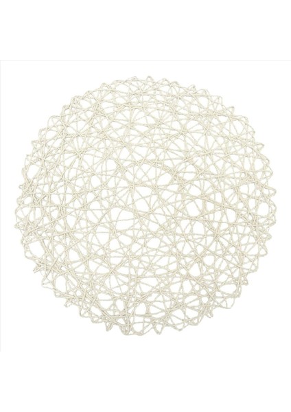 Yuvarlak Kağıt Fiber Dokuma Yer Paspaslar Dekoratif Örgülü Doğal Paspas Tatilleri Partiler Dekor 15 Inç 60 (Beyaz) (Yurt Dışından) modelleri