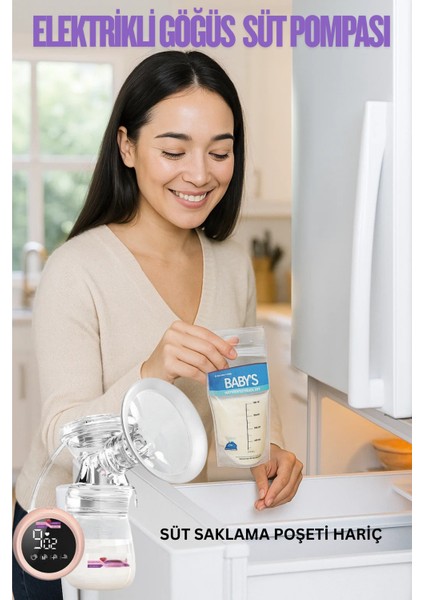 Elektrikli Göğüs Pompası – LCD Ekranlı, 9 Seviye Masaj Modlu Süt Pompası