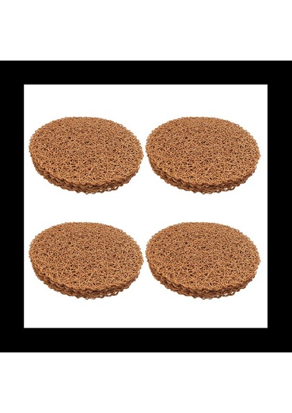 Yuvarlak Kağıt Dokuma Placemats Yemek Parti ve Düğün Için Dekoratif Halat Örgü Yer Paspasları 48PCS (Yurt Dışından)