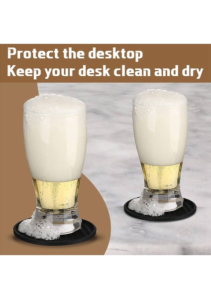 40 Paket Bardak Içecekler Için Silikon Coaster Tutucuyla Silikon Kılı (Yurt Dışından) fiyatları