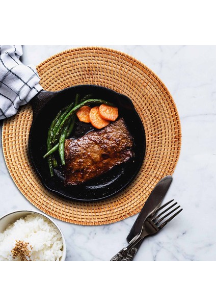 Rattan Dokuma Placemats Yuvarlak Masa Paspasları Kaymaz Isıya Dayanıklı Yer Mat Hasır Placemat Sıcak Yemekler Için Trivets Yuvarlak (Yurt Dışından) fiyatları