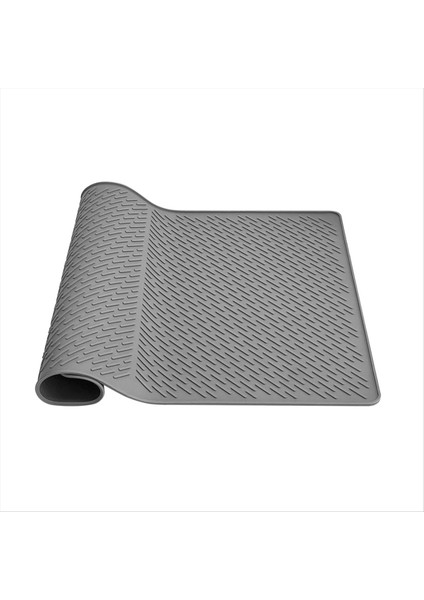 Silikon Soba Üst Koruyucu Mat 27 8X19 9 Inç Mutfak Silikon Cam Üst Soba Kapağı Protectore Kurutma Paspasları Gri (Yurt Dışından)