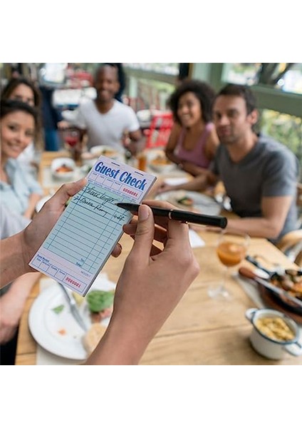 Konuk Çekler Kitabı 20 Pack Sunucu Not Pedleri Garson Aksesuar Kablo Pedleri Restoran Malzemeleri Sipariş Pedleri 1000 Sayı Toplam (Yurt Dışından) indirimleri