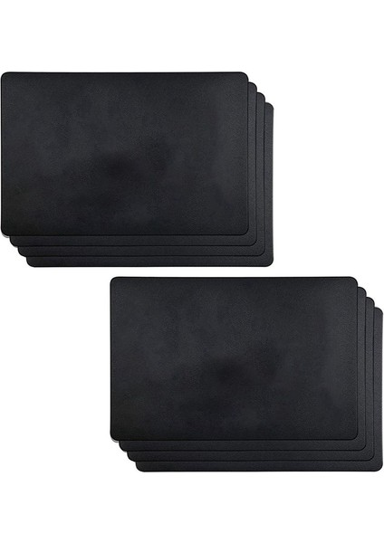 12 Adet Isıya Dayanıklı Placemats Yapay Deri Placemats Su Geçirmez Kaymaz Yıkanabilir Mutfak Placematları (Siyah) (Yurt Dışından) fiyatları