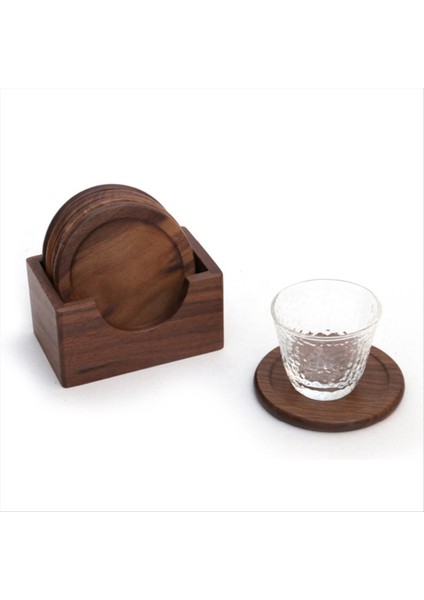 6pcs Ceviz Ahşap Barış Placemats Dekor Yuvarlak Isıya Dayanıklı Içecek Mat Ev Mutfak Masa Çay Kahve Bardağı (Yurt Dışından) fırsatları