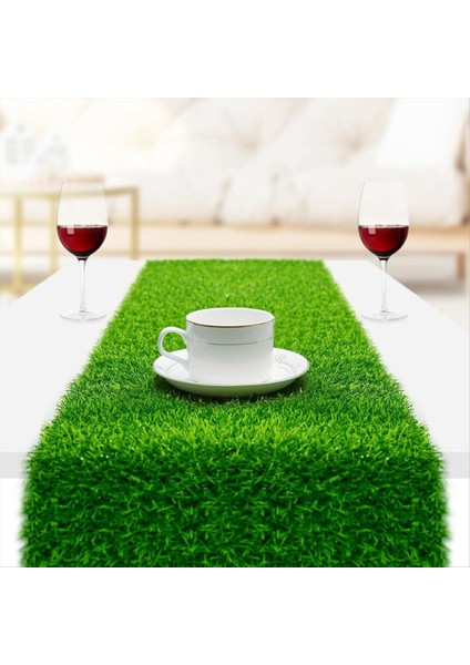 Yapay Çim Masa Koşucusu 30 x 90CM Masa Koşucusu Çim Masa Koşucusu Dıy Futbol Masa Örtüsü Masa Koşucusu (Yurt Dışından) fiyatları