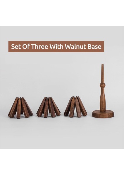 Sıcak Yemekler Için Ahşap Trivetler Ağaç Şekli Trivet Seti Çaydanlık Için Coaster (Siyah Ceviz) (Yurt Dışından) modelleri