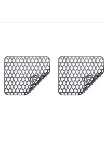 Mutfak Için Silikon Lavabo Koruyucular Paslanmaz Çelik Porselen Lavabo 2 Adet Paslanmaz Çelik Porselen Lavabo Için Katlanıyor Kaymaz Lavabo Mat Izgara (Yurt Dışından)