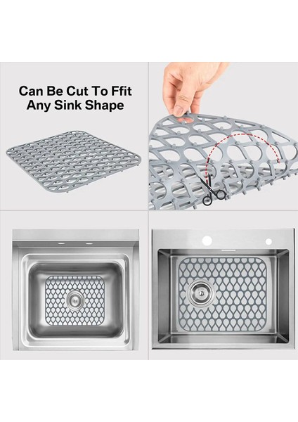 Mutfak Için Silikon Lavabo Koruyucular Paslanmaz Çelik Porselen Lavabo 2 Adet Paslanmaz Çelik Porselen Lavabo Için Katlanıyor Kaymaz Lavabo Mat Izgara (Yurt Dışından) fiyatları