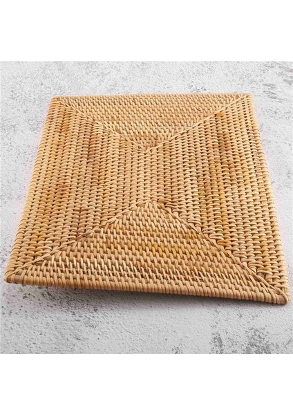 2 Adet Masa Paspasları Kaymaz Rattan Placemats Yemek Masası Isıya Dayanıklı Dokuma Yer Paspasları Yalıtım Isıya Dayanıklı Paspaslar (Yurt Dışından)