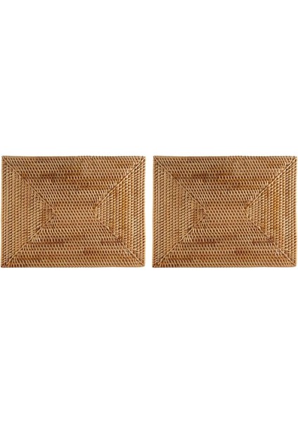 2 Adet Masa Paspasları Kaymaz Rattan Placemats Yemek Masası Isıya Dayanıklı Dokuma Yer Paspasları Yalıtım Isıya Dayanıklı Paspaslar (Yurt Dışından) fiyatları