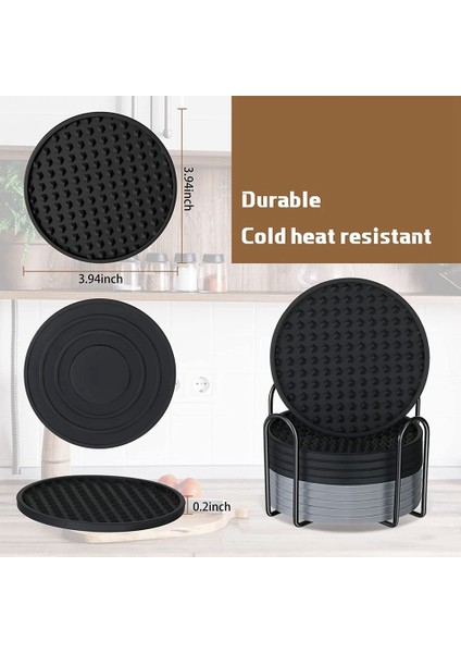 20 Paket Bardak Içecekler Için Silikon Coaster Tutucuyla Silikon Kılı (Yurt Dışından) fiyatları