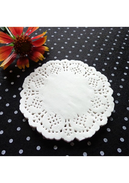 Dantel Doilies Paper 200 Pc 4 5 Inç Dekoratif Yuvarlak Placematlar Kek Için Astarlar Tatlılar Pişmiş Sofra Ekran (Yurt Dışından) modelleri