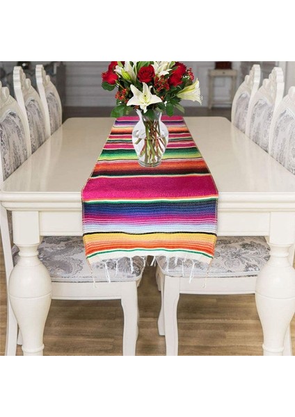 2pcs Meksika Masa Koşucu 14 x 108 Inç Meksika Parti Düğün Dekorasyonları Açık Piknik Yemek Masası (Yurt Dışından) indirimleri