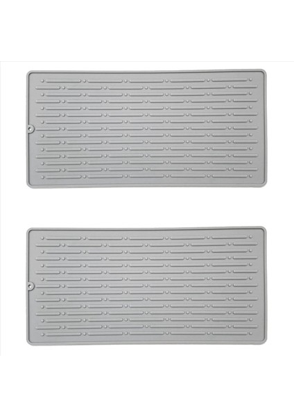 2x Silikon Yemek Kurutma Mat Tahliye Yastığı Su Filtre Masası Placemat Mutfak Isıya Dayanıklı Koruma Dayanıklı B (Yurt Dışından)