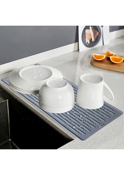 2x Silikon Yemek Kurutma Mat Tahliye Yastığı Su Filtre Masası Placemat Mutfak Isıya Dayanıklı Koruma Dayanıklı B (Yurt Dışından) fiyatları